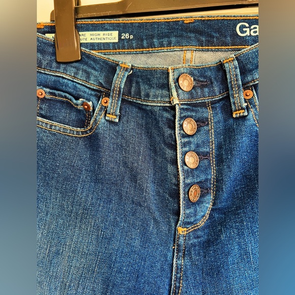 GAP Authentic Flare 1969 Jeans Button Closure - Picture 6 of 10